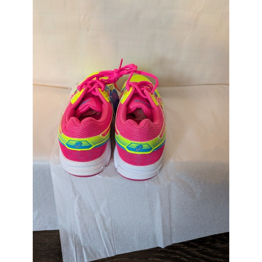 Asics Gel Contend 3 Running Shoes / Yellow & Pink w/ Blue Accents / Size: US 6 - Picture 4 of 5